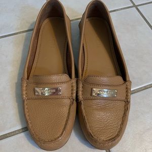COACH fashion flats in cognac brown